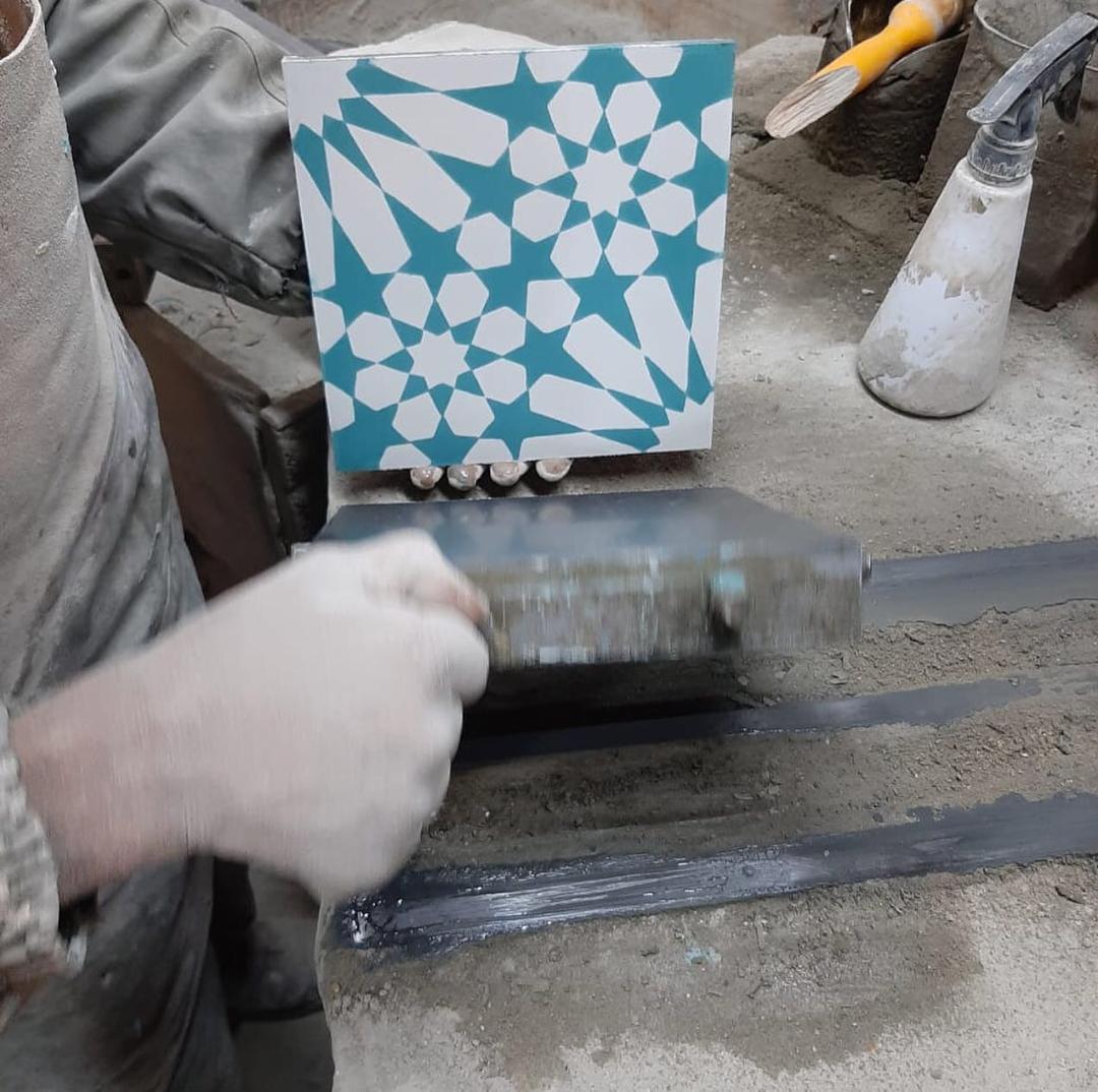 Fabrication carreaux de ciment