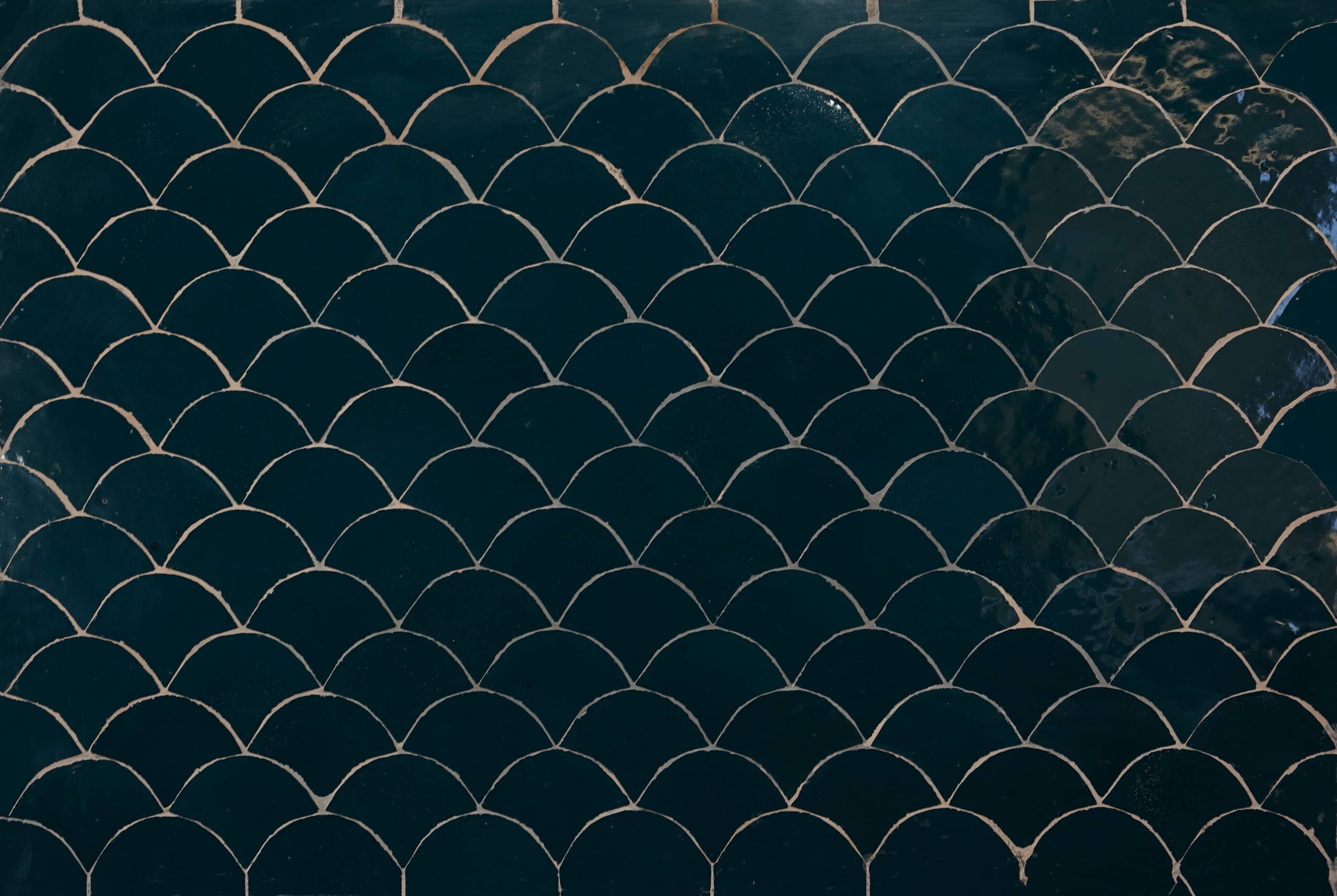 Zelliges écailles bleues